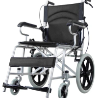Wheelchair folding lightweight small travel ultra-light simple trolley scooter for the elderly