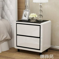 床頭櫃 簡約現代 收納櫃儲物櫃臥室小櫃子迷你床邊櫃白色簡易