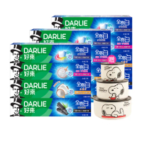 【DARLIE 好來】全亮白進階款牙膏140gX12入(密泡小蘇打/牙齦護理/多效護理/竹炭深潔)