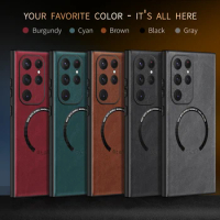 Case For Samsung Galaxy S24 Ultra Case Leather Phone Cover For Samsung Galaxy S23 S22 S20 Plus Luxury Case S23 S21 FE 5G Cover