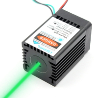 oxlasers 520nm大功率1W 1000mW綠激光器激光模組帶風扇可長亮綠色激光燈激光驅鳥器12V