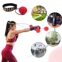 Fun Boxing Speed Ball Adult parent-child jumping ball Head-mounted PU Punch Ball Training Hand Eye Reaction Gym Muay Fitness