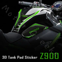 3D Motorcycle Fuel Tank Sticker Oil Gas Cap Cover Protector Decals Kit Accessories Waterproof For Kawasaki Z900 z900 2022 2023
