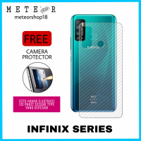 2IN1 SKIN CARBON CAMERA PROTECTOR INFINIX HOT 9 PLAY SMART 5 ZERO 8