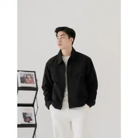 MND Laurent Corduroy Jacket Double Zipper Unisex Black L