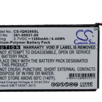 CS Replacement Battery For Garmin Nuvi 2460LMT, Nuvi 2595LM, Nuvi 2595LMT, Nuvi 2660LMT, Nuvi 2669LMT 361-00051-00, 36