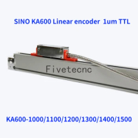 SINO KA-600 1000 1100 1200 1300 1400 1500mm 1micron TTL DRO Linear Glass Scale KA600 0.001mm Optical Encoder for Milling Lathe