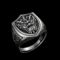 cincin ringskull 925 dragon silver pria