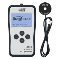 Linshang LS125 UV Power Meter with UVC-X0 Probe UVA LED Sensor Test Intensity and Energy of UV LED Point Light UV Curing