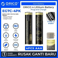 ORICO AAA Rechargeable Lithium Battery - EG7C 4 PACK