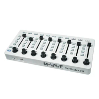 MIDI Keyboard M-VAVE SMC-Mixer Wireless MIDI Controller Mixing Console 8 Encoder Software Control for Windows/Mac/Ios/Android