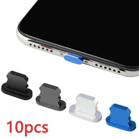 2/4/6/10pcs Metal Anti Dust Plugs Charger Dock Plug for Apple IPhone 14 13 Pro Max IPad AirPods Apple Series IOS Port Cap Covers