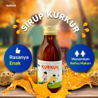 Sirup Kurkur Vitamin Penambah Pelancar nafsu makan anak dengan rasa blackcurrant