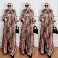 Gamis Inara Plisket Flower