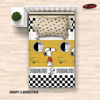 SPREI ALL NEW MY LOVE SINGLE 120X200 KATUN TWILL HALUS ADEM SNOOPY WOODSTOCK