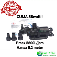 pompa kolam ikan koi hemat energi yamano act 5800