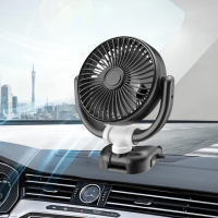 【QLZHS】F4501 車載風扇 USB循環風扇 電風扇 車用靜音小風扇 汽車用空調風扇(家用/車用/辦公用)