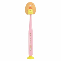 asdfkitty*日本san-x角落生物炸豬排吸盤式兒童牙刷-附造型蓋-日本正版商品