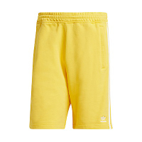 Adidas 3-Stripe Short [IS0616] 男 短褲 運動 休閒 三葉草 拉鍊口袋 棉質 舒適 黃白