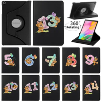 Tablet Case for Samsung Galaxy Tab A8 10.5 X200/Tab A 10.1 2019 T510/S6 Lite 10.4 P610/A7 10.4 T500 360 Degree Rotating Cover