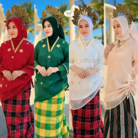 Baju Bodo Organza Payet Bugis Asli Elegan Kotak-Kotak
