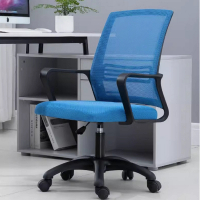 網布辦公椅子（09黑框藍網）尼龍脚