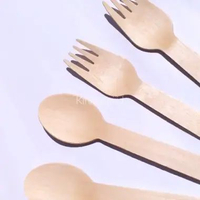 Sendok Kayu Garpu Kayu Sendok Makan Lunchbox Wooden Spoon Fork Bento Cake Hampers Sendok