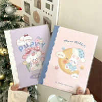 Kartun Bear A5 Binder Album 80 kantong Seni Lucu Glitter Korea idol Buku Penyimpanan Kartu Lomo Phot