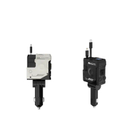 【PUNI噗尼星球】四合一車用充電器A1(伸縮充電 點菸器 機甲車用充電器)