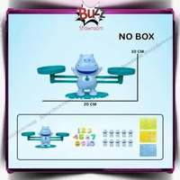 Mini Hippo Balance Math Toy Game Mainan Edukasi Anak Belajar Timbangan No Box