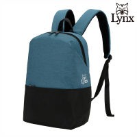 【Lynx】美國山貓極簡休閒防潑水布包後背包(天空藍)