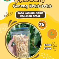Pangsit Goreng Kriuk-kriuk Rasa Jagung Manis Kemasan Besar, Snack Lezat, Gurih,manis, asin. camilan 