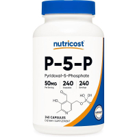 Nutricost P5P Vitamin B6 50mg 240 Tablets (Pyridoxal-5-Phosphate) - Vegetarian-friendly GMO-free Glu