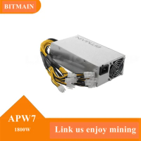 Bitmain APW7 1800W PSU Miner Power Supply 1U Adpater Suit For GPU Antminer S9 L3+ Z9 Mini Doge KD Box Pro Z15E DR3