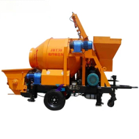 20M3/h Diesel Engine Concrete Pump Portable Trailer Mounted Diesel Concrete Mixer Pump for Mixing Cement