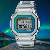CASIO 卡西歐 G-SHOCK 40周年紀念款 全金屬 太陽能 藍牙多功能 腕錶 母親節 禮物(GMW-B5000PC-1)