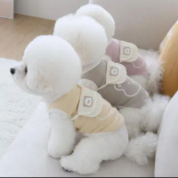 Cute Dog Vest with Small Backpack Bear Messenger Small Dog Clothes Puppy Summer Clothes Schnauzer Teddy Cat Luxury Vest