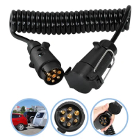 2M 7 Pin Truck Light Board Extension Cable Trailer and Power Supply Wire Plug Vehicle Socket Extension Wiring Car Accessories