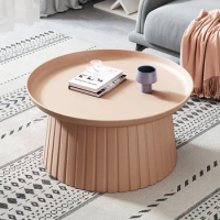 Center Tea Coffee Tables Side Living Room Round Salon Nordic Coffee Tables Low Plastic Table Basses