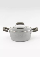 Amercook Amercook 24cm Induction Nonstick Casserole with Glass Lid - Newly Improved Lavastone 2.0
