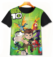 Baju Kaos Anak 3D Ben 10 : Heroes United V2 Pakaian Anak Laki-Laki Perempuan Usia 1-12 Tahun