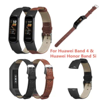 Genuine Leather Bracelet For Huawei Band 4 Strap for Honor Band 5i Watch Straps Replacement Watchband for Honor 5i Wriststrap