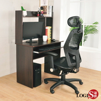 桌子/書桌/辦公桌 100%台製文森層架電腦桌【LOGIS邏爵】【LS-02】
