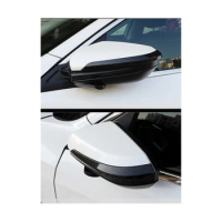 Car Carbon Fiber Side Rearview Mirror Trim Frame Cover Exterior Mirror Stickers for 10Th Gen 2016-2020