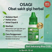 Obat Sakit Gigi Tetes Osagi Herbal Oil Meredakan Sakit Gigi & Gusi Bengkak, Solusi Cepat Atasi Sakit