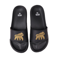 House of Smith Slipper Sandals Sanbloops Black Gold #3 - Sendal Slide Pria