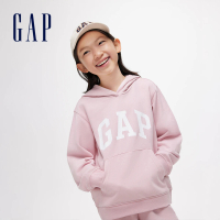 【GAP】男童裝 Logo帽T-粉紅色(400075)