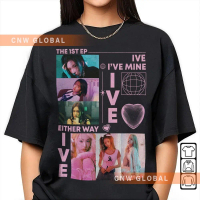 BAJU TSHIRT LELAKI I'VE IVE 2 KPOP GRAPHIC TEES UNISEX FOR MEN WOMEN T SHIRT OVERSIZE LELAKI