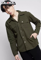 House of Cuff Jaket parka outer jaket pria semi parka warna Army