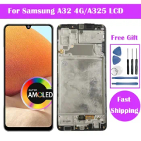 OLED For Samsung Galaxy A32 4G Screen Replacement A325 LCD Display Touch Digitizer Screen For Samsung A32 4G SM-A325F LCD